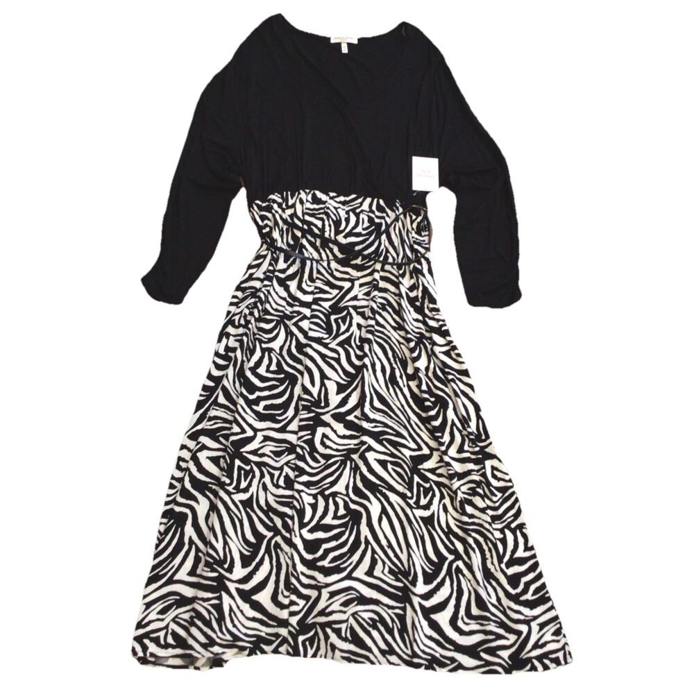 Women’s Zebra Print Maxi Dress 2X - 3X